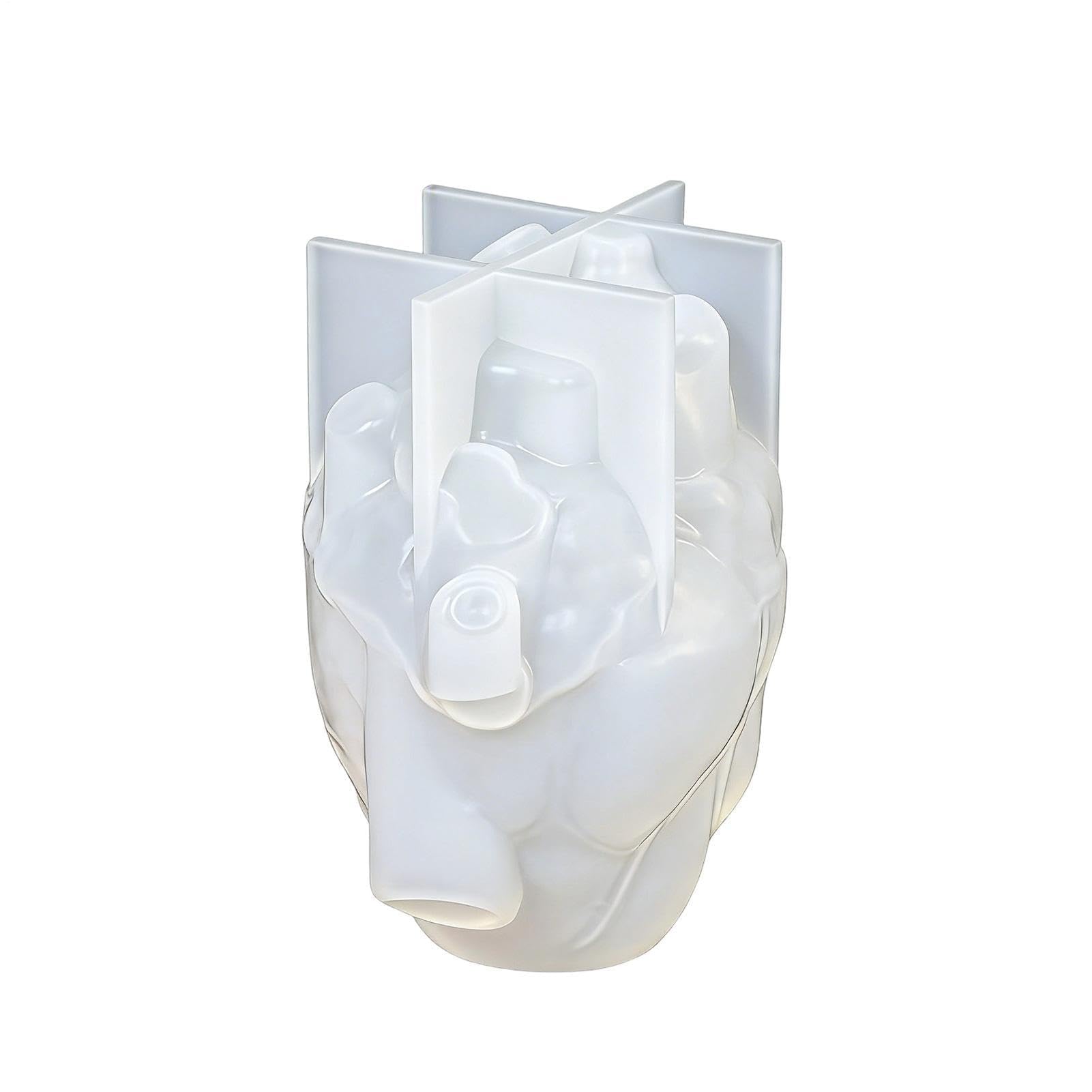Moules en silicone en forme de cœur d'orgue | Moule en silicone 3D en forme de cœur | Moules en plâtre – Pour la maison, la ferme, les vacances, le plâtre, la résine, l'argile au chocolat