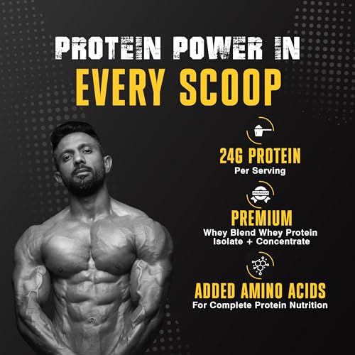 Image of Healthfarm MaxWhey Whey Protein Powder | 24g Protein | Fast Absorbing Protein (Dubai chocolate) 2kg