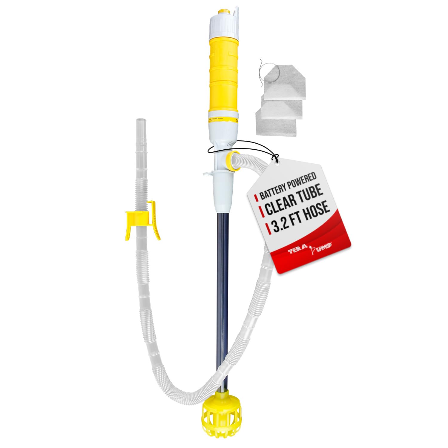 TERA PUMP TRCOOK03 - Pompa per olio da cucina portatile, con filtro, alimentata a batteria, senza BPA, per uso esterno