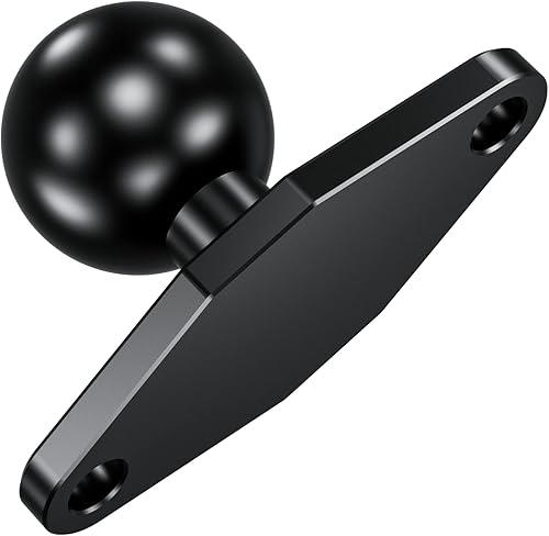 Miniatura 4 de BRCOVAN 2 unidades, montaje de bola de 1 pulgada con base de diamante de aleación de aluminio, cuenta con patrón de orificio AMPS estándar de la