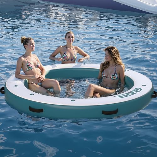 Runde Schwimmplattform mit Netzbereich – 2,4 m