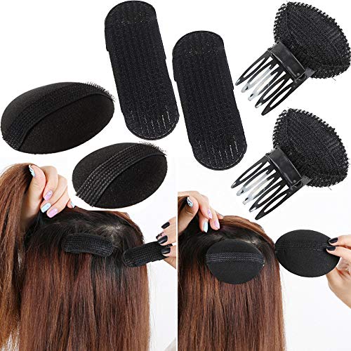 perfect Puff Hair Head Cushion,sponge increased pad hair invisible false hair clip fluffy princess styling hair pad hairpin Diy Hair Beauty Tool (6pc)