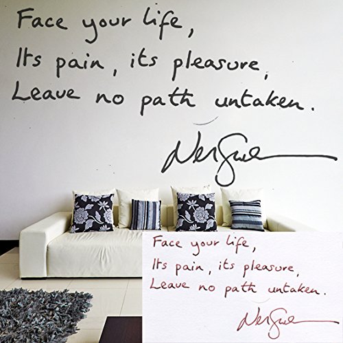 (200 x 200 cm) Carcasa de letras de vinilo adhesivo decorativo para pared con texto en inglés/Memorial Signature lámina de decoración de pegatina/DIY de tela diseño de raquetas de + incluye figura decorativa y calcomanías para regalo al azar