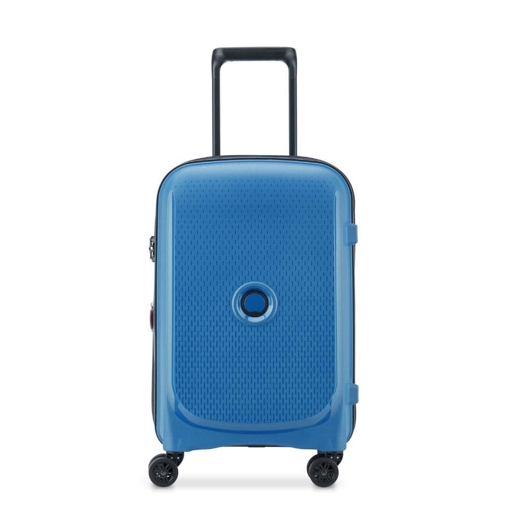 DELSEY Paris - Belmont Plus - Valise Cabine Rigide Extensible - 55x35x27cm - 39 litres - S - Bleu Zinc