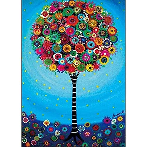 Broderie diamond painting complet idée cadeau créatif arbre coloré