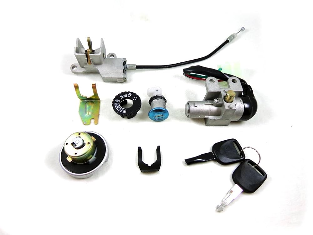 やこやこ　0307★ Amazon.com: 5 Wire Ignition Key Switch Lock Assembly Set for