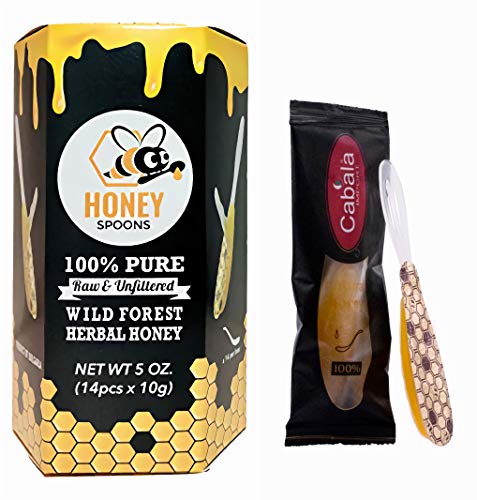 Honey Spoons I 100% Natural, Unpasteurized European Wildflower Honey