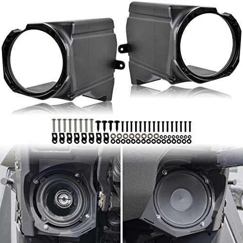 SAUTVS Under Dash Speaker Pods Dashboard Speakers Enclosures Holders for Polaris RZR PRO XP/PRO R/Turbo R 2020-2024 Accessories (2PCS, Support 5