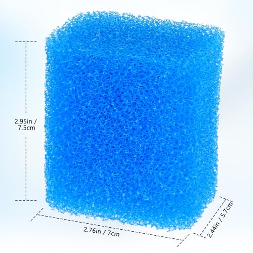 Image of fishkeeper Replacement Filter Sponge for Aquariums (3 Pack), Washable and Reusable Biological Filter Sponge Media for Fish Tanks