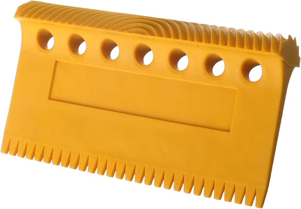 Utoolmart Wood Graining Painting Tool, Art Paint Rubber Wood Graining DIY Tool, for Wall Painting Decoration DIY, MS25 Set, Yellow, 1 Pcs