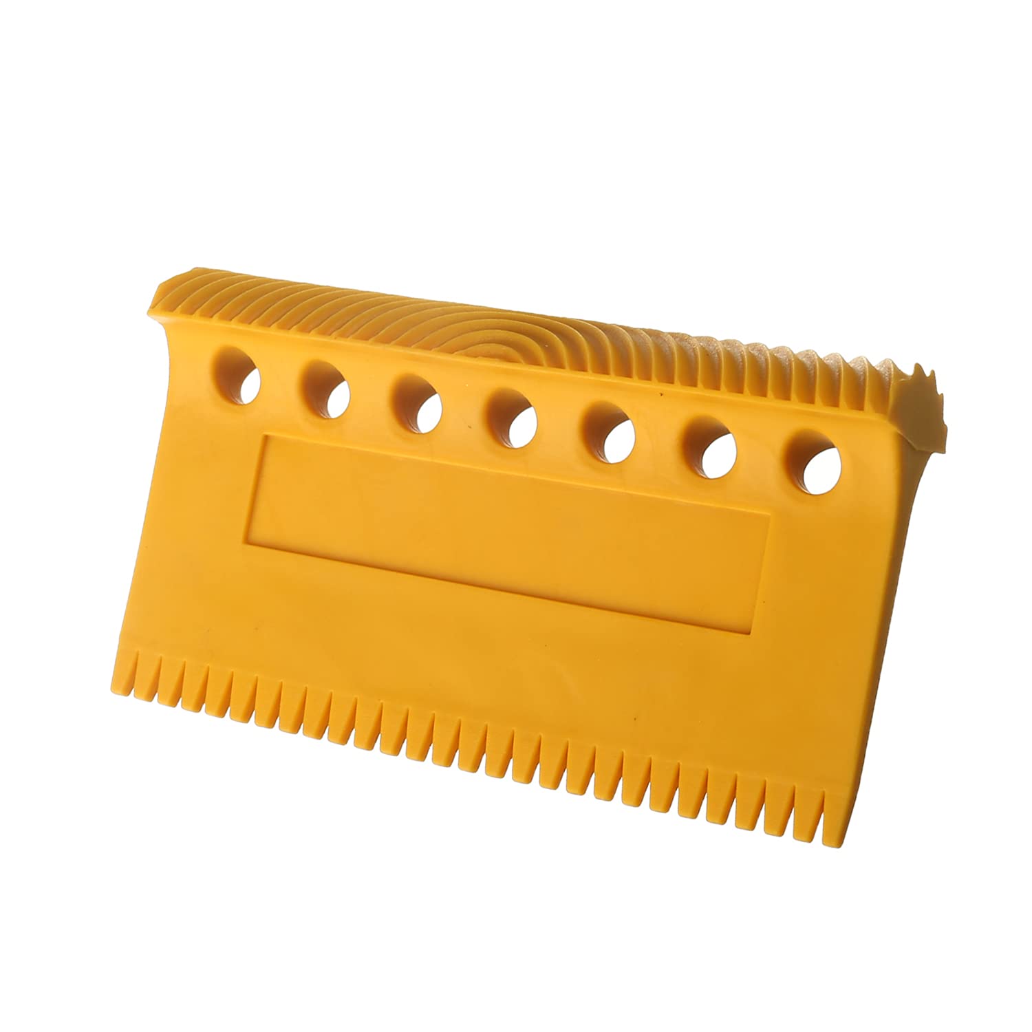 Utoolmart MS25 Household Wall Art Paint Rubber Wood Graining DIY Tool Set Yellow 1 Pcs