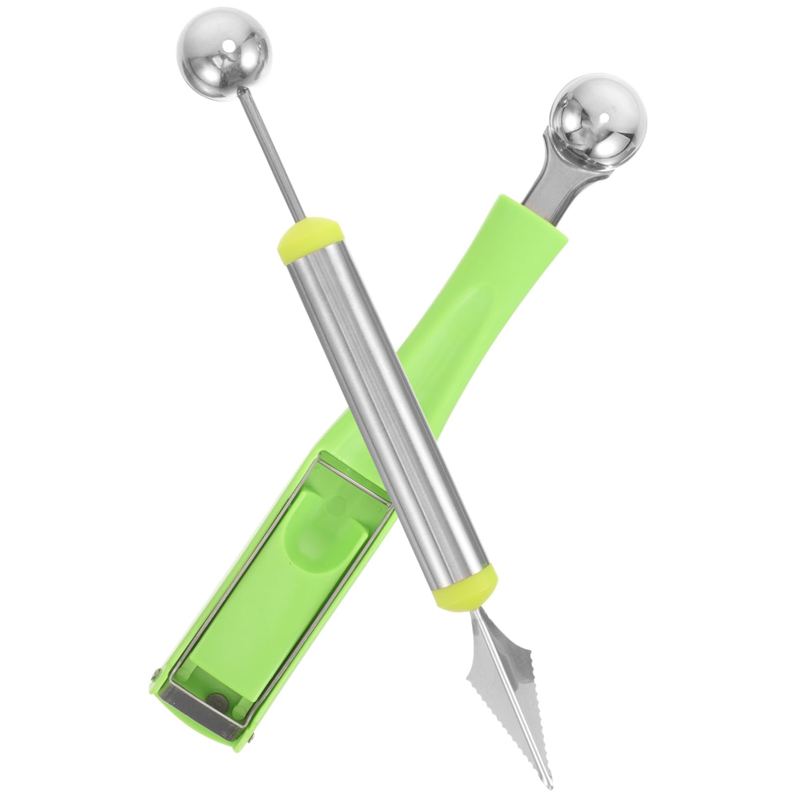 COLLBATH Fruit Slicer Set Melon Baller Tool Watermelon Cutter Ice Scoop Multi-function