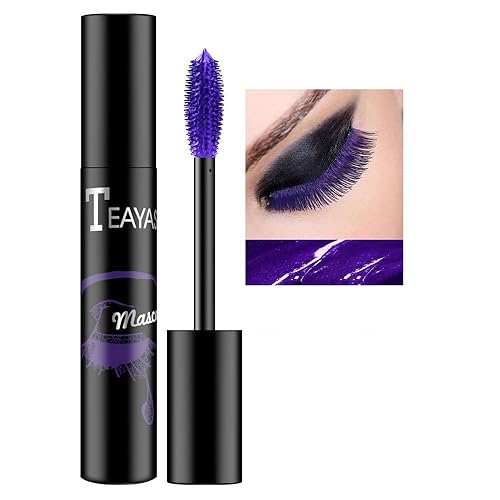 Miniatura 9 de AKARY Extensiones de pestañas azules, rímel voluminoso impermeable, para ojos, maquillaje, pestañas de color, secado rápido, pestañas a prueba de