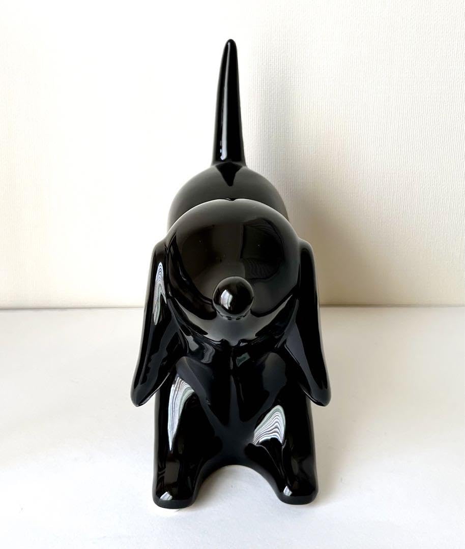 Amazon.co.jp: 置物 黒い犬のオブジェ ドッグ モダン インテリア 玄関