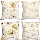 Fundas Cojines 40x40, Juego de 4 Lino Funda Cojin Moderno Cojines Grandes, Exterior Funda AlmohadaFlor Cogines Sofá con Cremallera Oculta, Fundas Cojin para Sala de Estar Sofá Cama Coche R1-966 Fundas Cojines 40x40, Juego de 4 Lino Funda Cojin Moderno Cojines Grandes, Exterior Funda AlmohadaFlor Cogines Sofá con Cremallera Oculta, Fundas Cojin para Sala de Estar Sofá Cama Coche R1-966