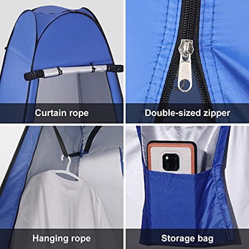 Fitprobo Camping Toilet Tent Pop Up Shower Privacy Tent suitable for Outdoor Changing Dressing Fishing Bathing,Outdoor Shelter Canopy Tents,with convenient carrying bag
