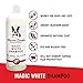 Warren London Magic White Dog Shampoo | Whitening Shampoo for White Dogs & Lighter Dog Coats | Puppy and Cat Safe Grooming Supplies | Cherry Scent | Made in USA | 17oz