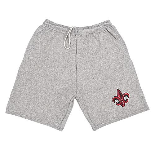 Campus Lab U of L at Lafayette Mens Sweat Shorts School Logo, Athletic Heather, Large