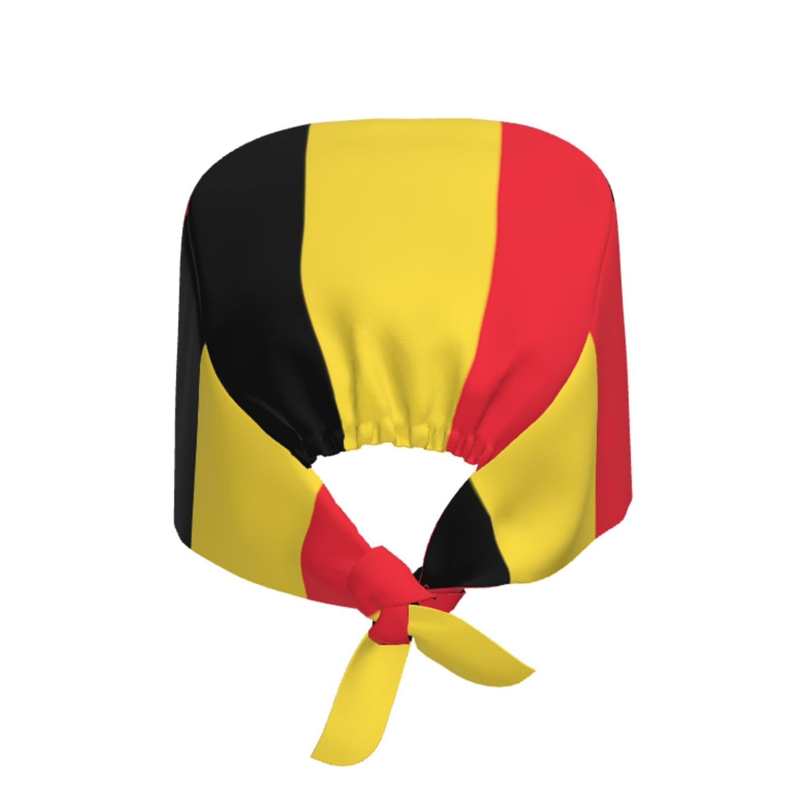 YYHWHJDE Breathable Work Hat Flag of Belgium Prints Adjustable Comfortable Chef Hat for Women & Men Black