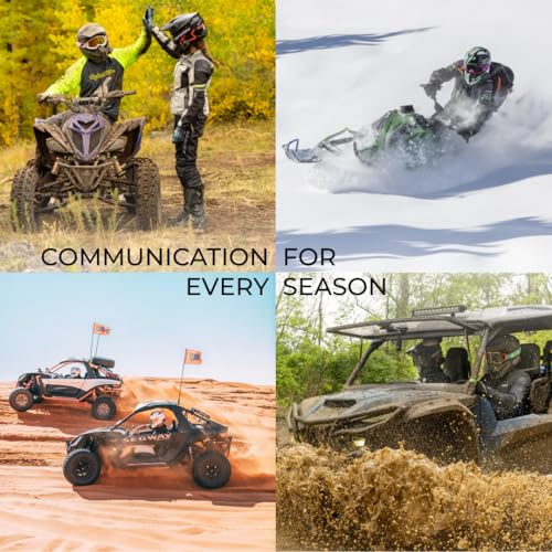Image of Cardo PACKTALK Edge Off-Road Vehicles ORV, Snowmobile, Side x Side, ATV Communication for Every Terrain - Duo Pack, Black