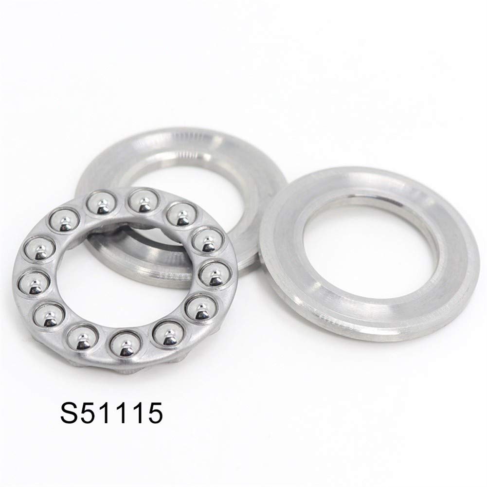 Roulements à billes de butée en acier inoxydable S51115 ABEC-1 Roulement S 51115 7510019 mm