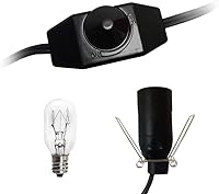 Vista 6 de haraqi Cable de lámpara de sal y bombillas, cable de repuesto para lámpara de sal del Himalaya con interruptor de atenuación, repuesto original