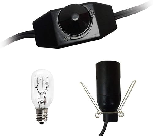 Miniatura 6 de haraqi Cable de lámpara de sal y bombillas, cable de repuesto para lámpara de sal del Himalaya con interruptor de atenuación, repuesto original