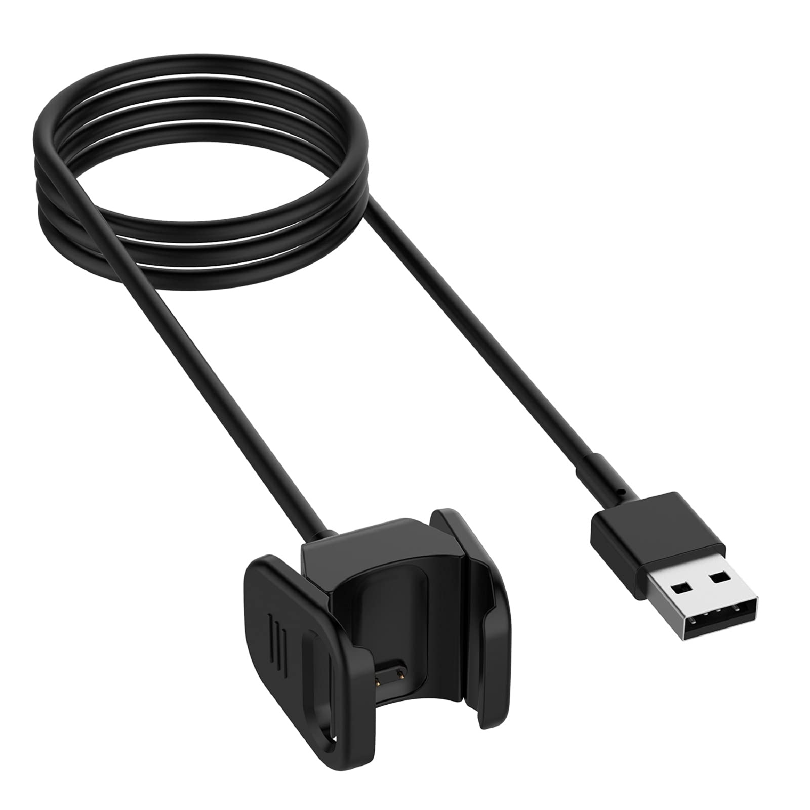 Sinoacc Cavo Di Ricarica Per Fitbit Charge 2 – 1 Metro, Resistente, Clip Rinforzata, Sostitutivo USB