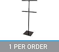 Vista 2 de SSWBasics Adjustable Black Metal Banner Stand - Black - Accommodates 2 x 6' banners