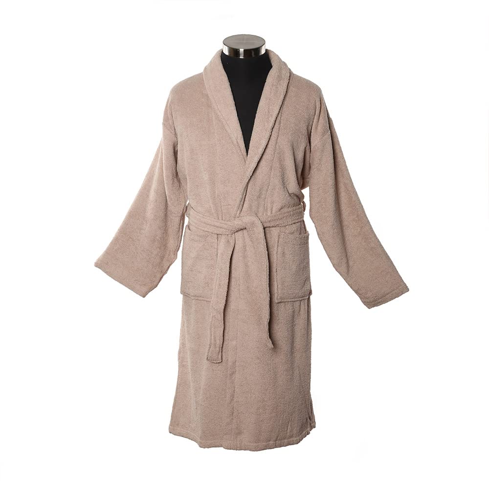 homes r ushomes r us Lauren Bathrobe, Taupe- Large