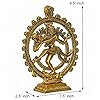 Webelkart Premium Gold Plated Lord Shiva Dancing Natraj/Nataraja Statue Handcrafted Sculpture for Home and Puja Decor| nataraj Statue for Home|(9.5 Inches, Gold, 560 Grams)(Aluminium)