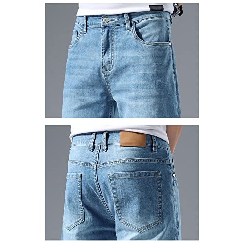 Shorts clásicos de mezclilla para hombre slim fit miniatura 5