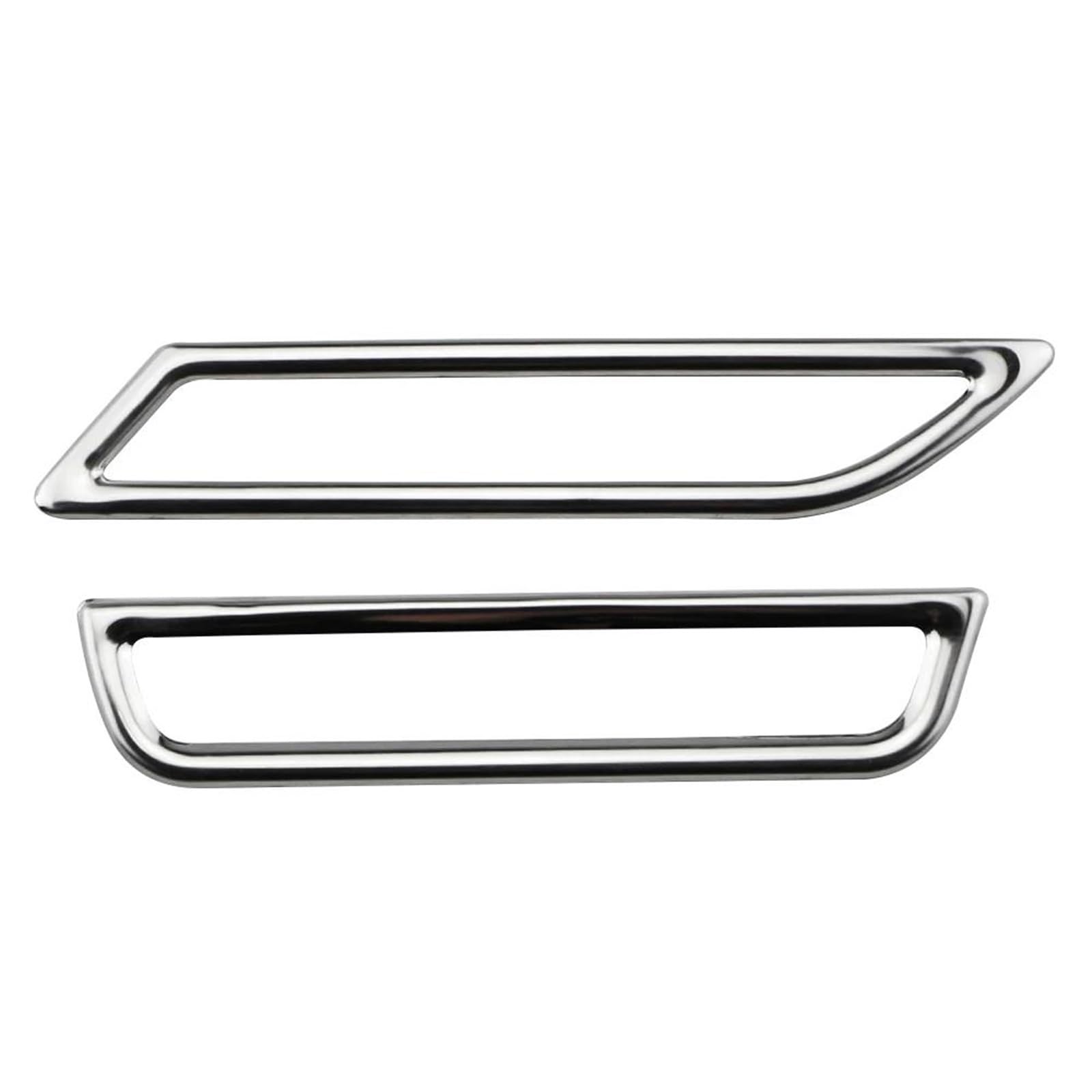 for VW for Golf 7 7.5 MK7 MK7.5 LHD 2013-2019 2Pcs Car AC Air Outlet Vent Trim Stickers Cover Auto Parts(Stainless Steel)