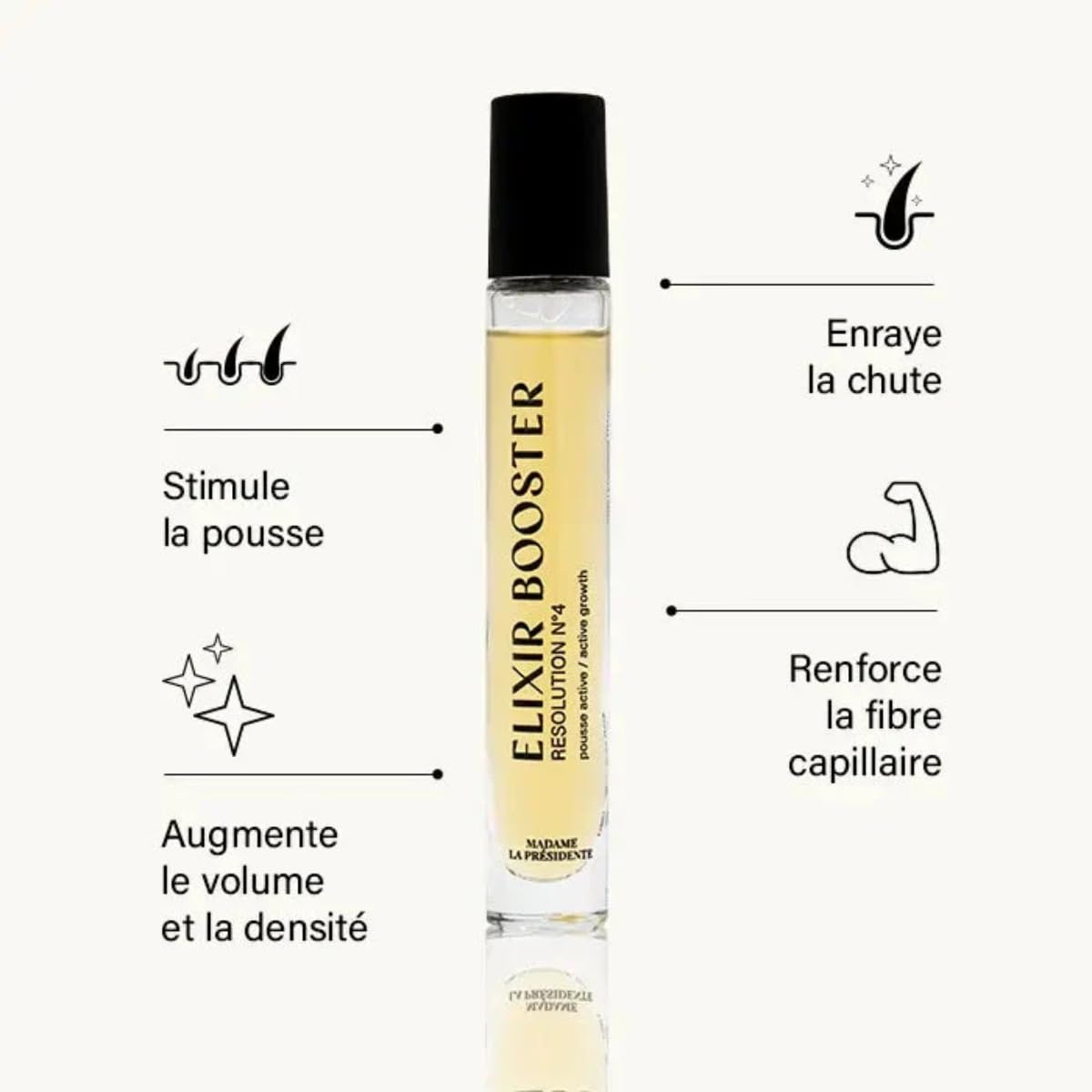 MADAME LA PRÉSIDENTE Auflösung Nr. 4 Elixir Booster Roll-on gegen Haarausfall und Haarverdünnung