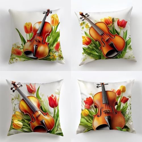 Taie oreiller de canapé 50x50cm et housse coussin décor maison
