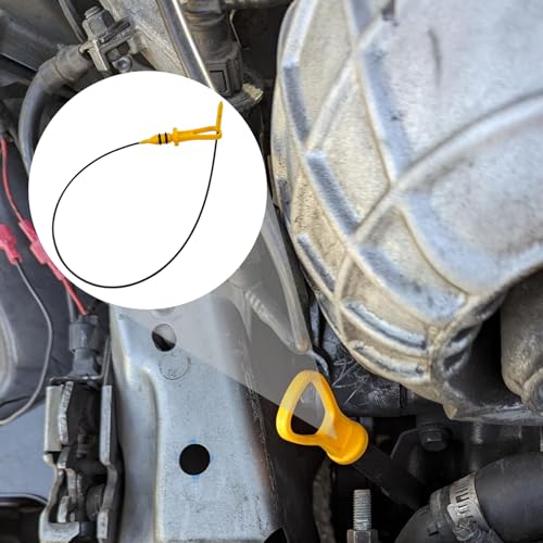 Image of 11437509784 Engine Oil Dipstick Indicator, Fit for 2002-2008 BMW Mini Cooper S 1.6L L4 R52 R53 R56 W11B16A Engine Oil Fluid Level Dip Stick, Replace 917315