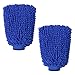 Gant de Lavage Voiture, Chenille Gants de Nettoyage en Microfibres, Absorbant Gant de Lavage pour Moto, Vélo et Ménage, Entretien Automobile, Nettoyage Cuisine, Bleu(2 Pièces)
