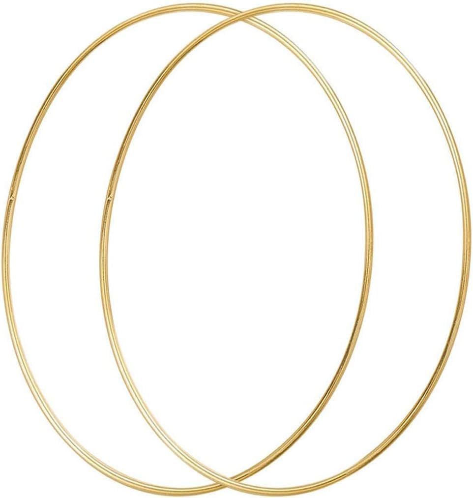 Large Metal Floral Hoop,Macrame Ring Wreath for Dream Catcher Crafts Ring and DIY Wall Hanging Crafts (Metal Hoop, 4 x 18inch)