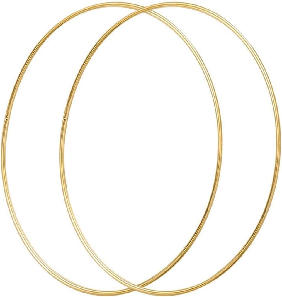 Large Metal Floral Hoop,Macrame Ring Wreath for Dream Catcher Crafts Ring and DIY Wall Hanging Crafts (Metal Hoop, 2 x 18inch)