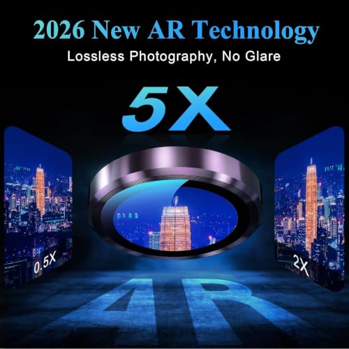 Image of Lensarmor Compatible with 18 Pro / 18 Pro Max Camera Lens Protector Burgundy - Premium 9H Tempered Glass, Military-Grade Protection, No Flash Interference & Case-Friendly Design