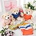 Skylety 12 Pcs DIY Bear Shirts Plush Bear Clothes Basic Tee Shirt Classic Toy Clothes Crew Neck Stuffed Animal Fit 14 to 18 Inches Stuffed Dolls Gifts (Multicolor)