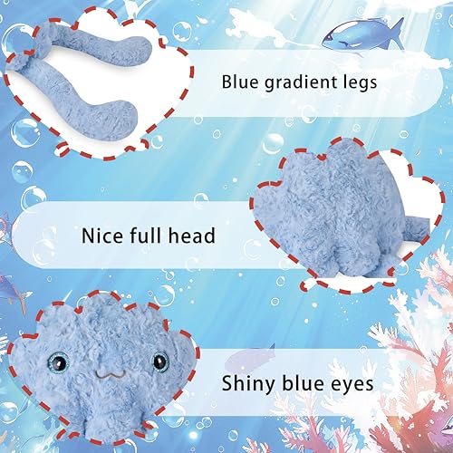 Image of Niuniu Daddy 20 inch 3.3 Pound Weighted Stuffed Animals Jellyfish for Kids Adults, Jellyfish Weighted Plush Toy, Chubby Body Pillow for Calming, Ocean Series Sleeping Gift for Everyday Comfort
