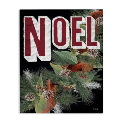 Stupell Industries Vintage Noel Botanicals, 16 x 20 Inch Canvas Wall Art