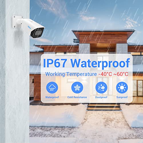 Brillcam Ultra Hd 4K Security Camera Outdoor, 8Mp Bullet Poe Ip Camera With Night Vision, 2.8Mm Lens Camera For Home Security, Smart Human Detection, Up To 256Gb Micro Sd Card, Ip67 Waterproof #TOP6