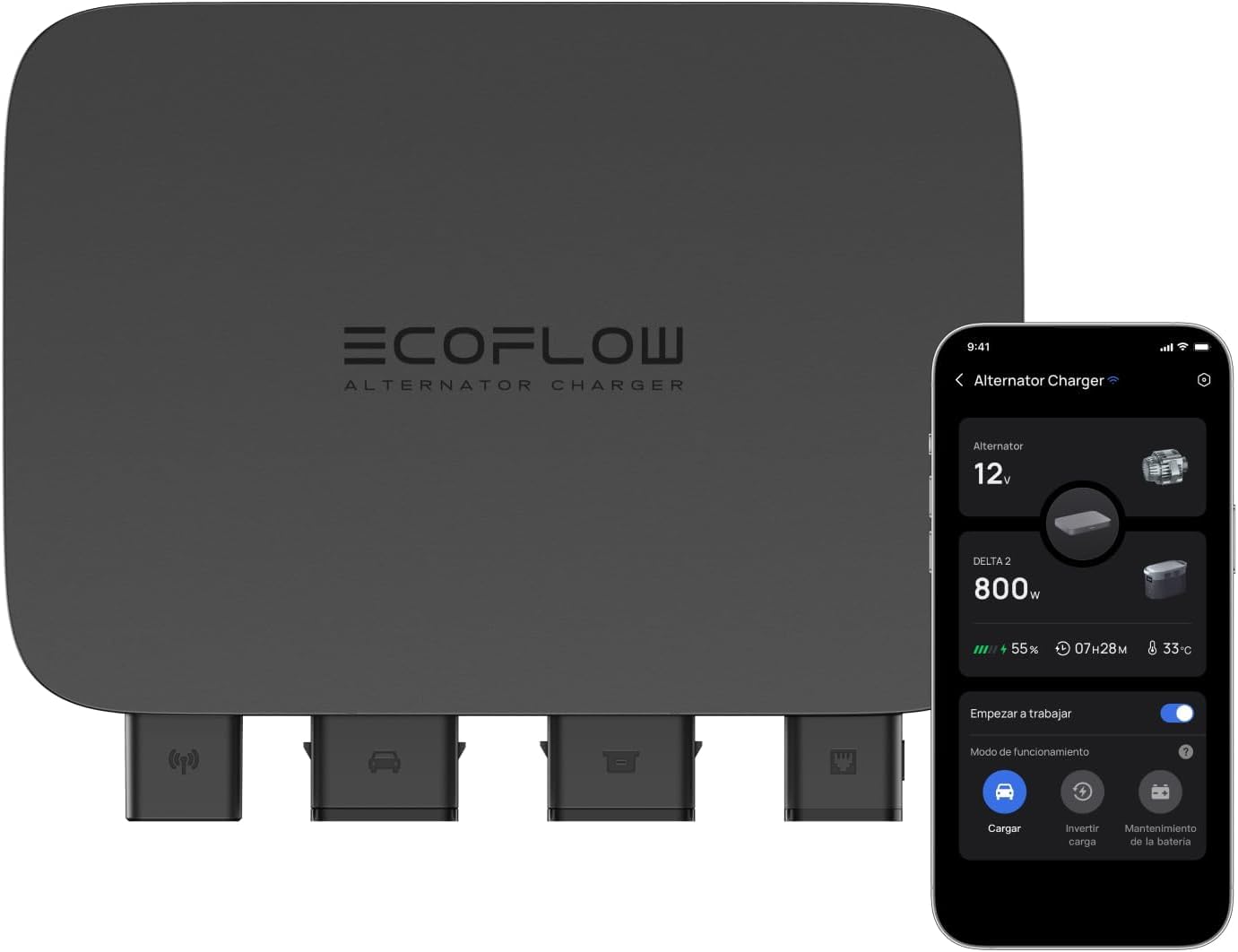 EF ECOFLOW 800W Alternator Charger, 3 in 1: DC-DC Fast Charger for