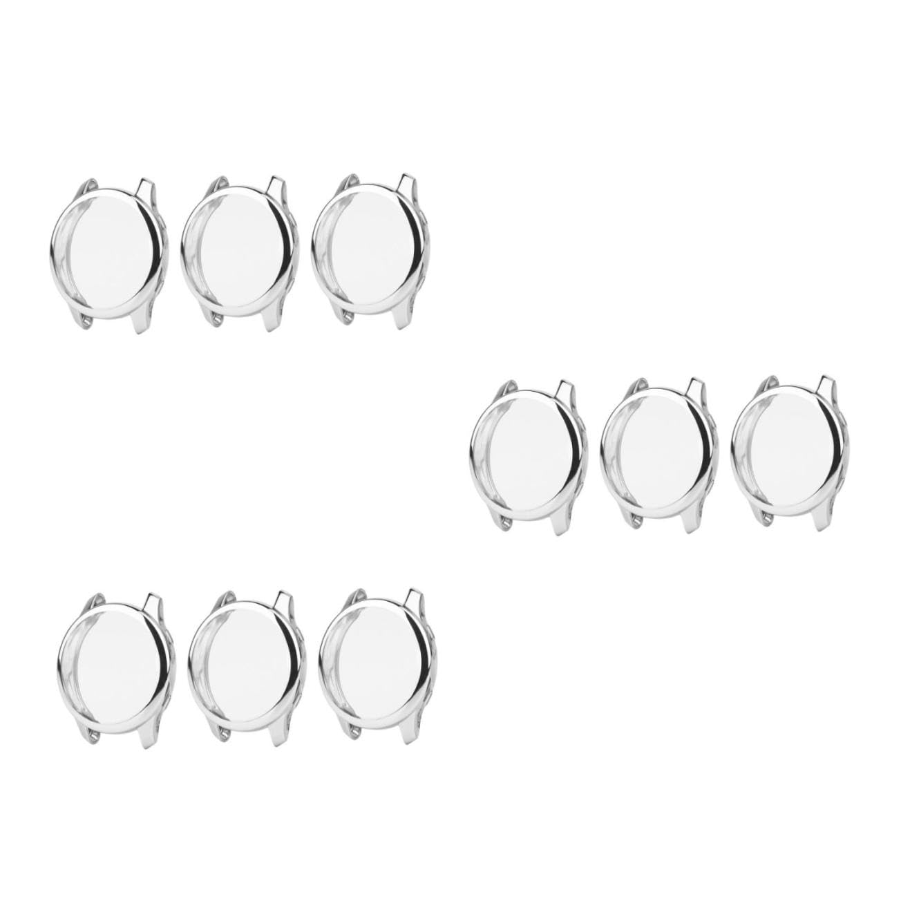 OSALADI 9pièces Coque De TPU pour Montre De Élégante Et Complète Les Rayures Et Chocs Facile à Installer Argenté