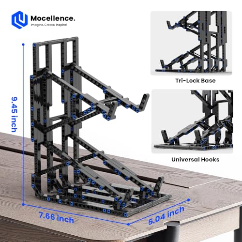 Image of Display Stand for Lego Technic Cars (1:16 Scale Only), 2-Tier Stand for Lego Car 42204 42205 42173 42161 42138 and More, Display Building Set for Boys, Girls, Adults, Ages 6+