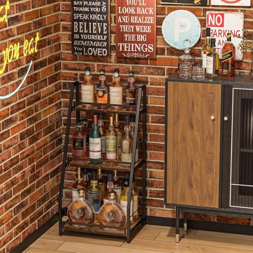 Soporte Industrial Vintage para Botellas, 3 Niveles miniatura 7