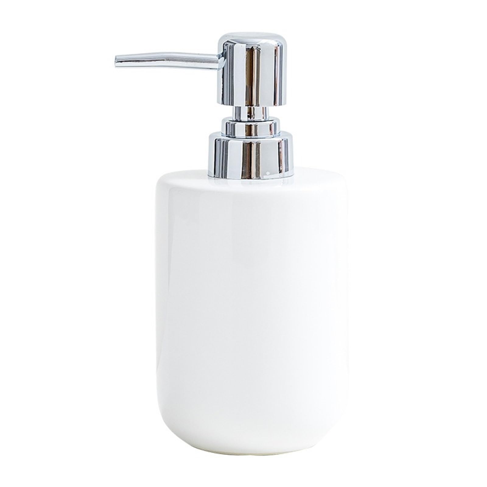 Empty Barthroom and Dish Soap Dispenser Ceramic For Kitchen Bathroom Washroom Decor for Counter(White2)