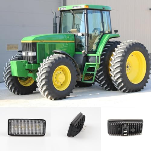 Hooma 20W LED Arbeitsscheinwerfer Traktor Kompatibel mit John Deere (1PCx 20W rechteck)